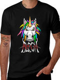 Unicorn BLEGH! Graphic Tee - Black