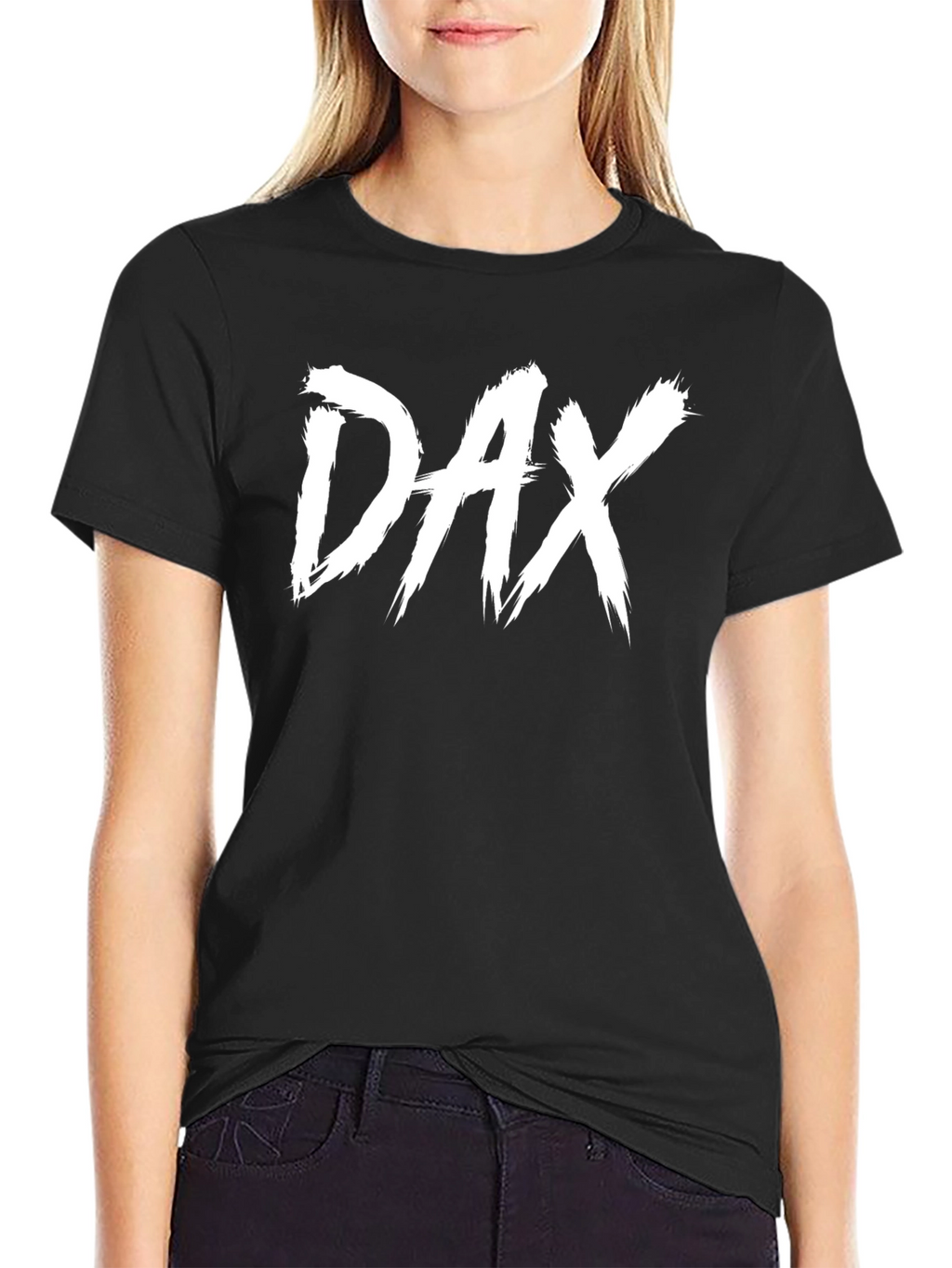 DAX Graphic Tee - Black Cotton T-Shirt