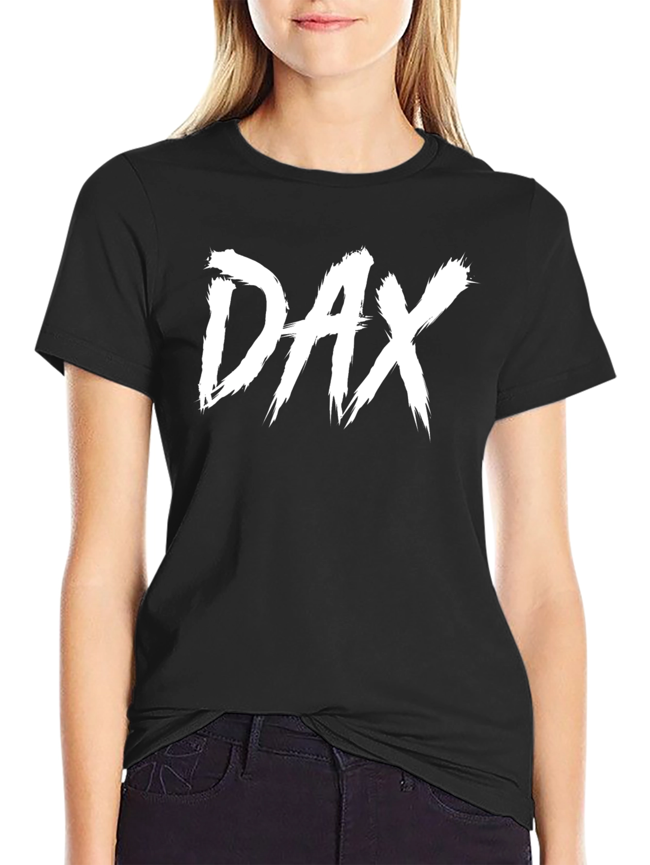 DAX Graphic Tee - Black Cotton T-Shirt