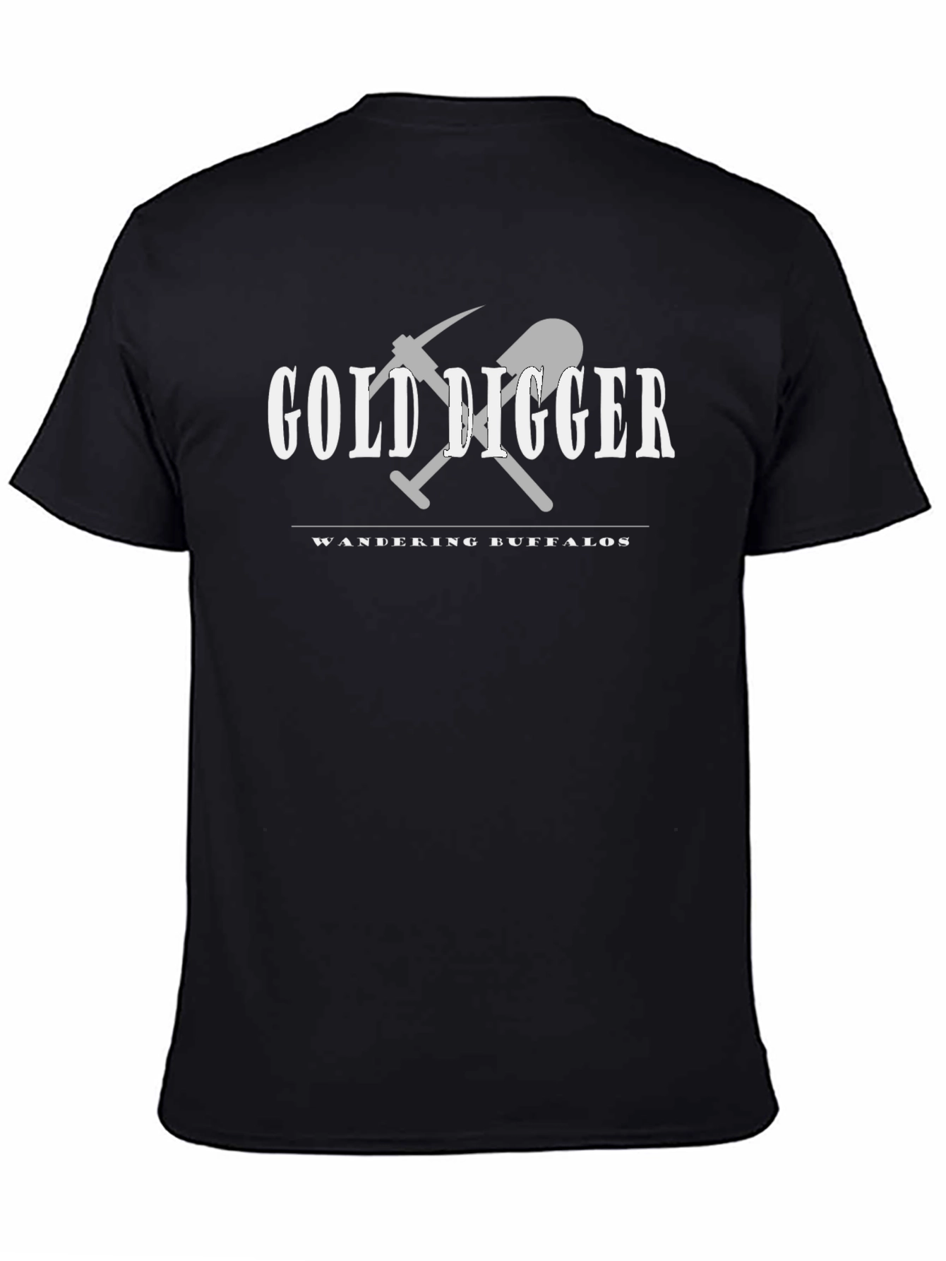 Gold Digger Wandering Buffalos Black T-Shirt