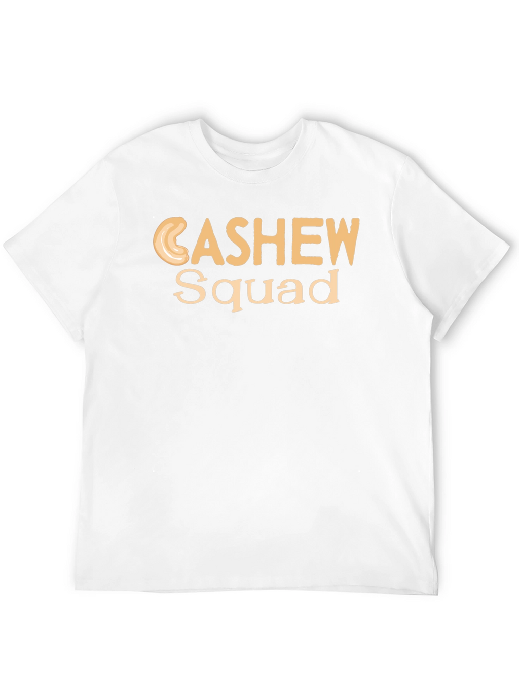 Cashew Squad Graphic Tee - Black Cotton T-Shirt