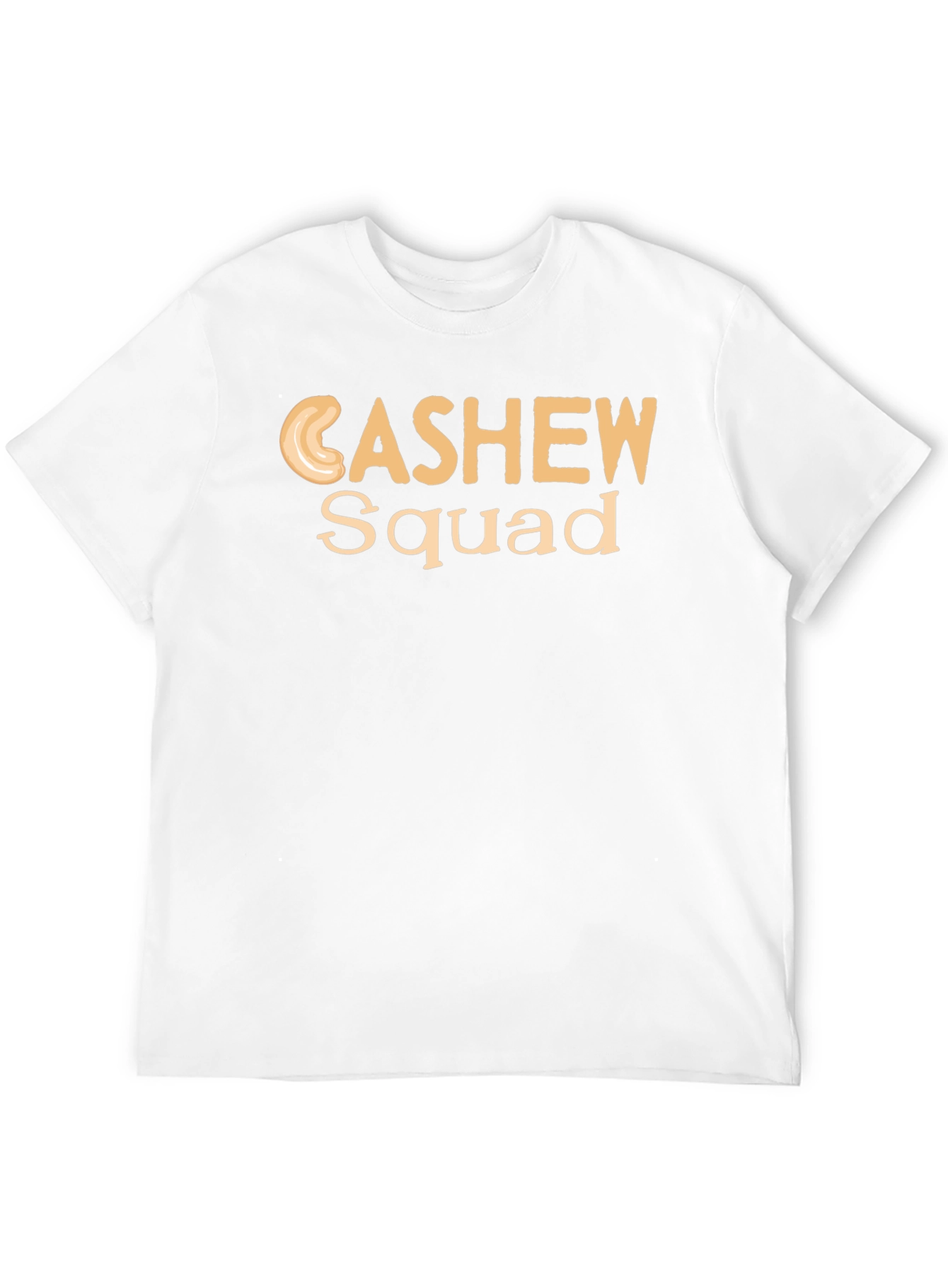 Cashew Squad Graphic Tee - Black Cotton T-Shirt