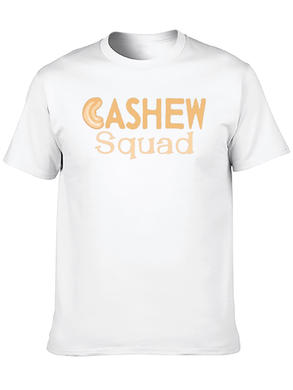 Cashew Squad Graphic Tee - Black Cotton T-Shirt