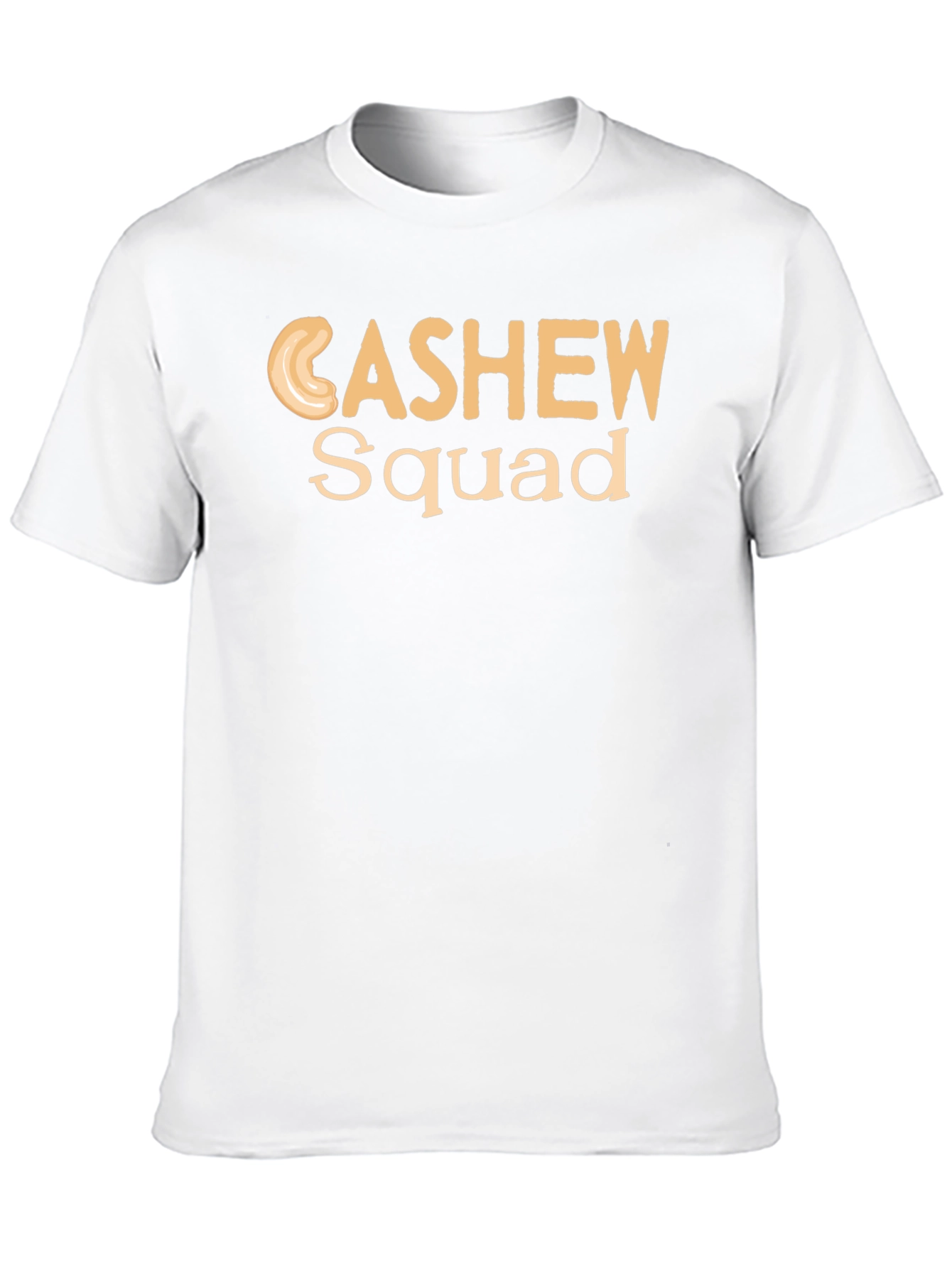Cashew Squad Graphic Tee - Black Cotton T-Shirt