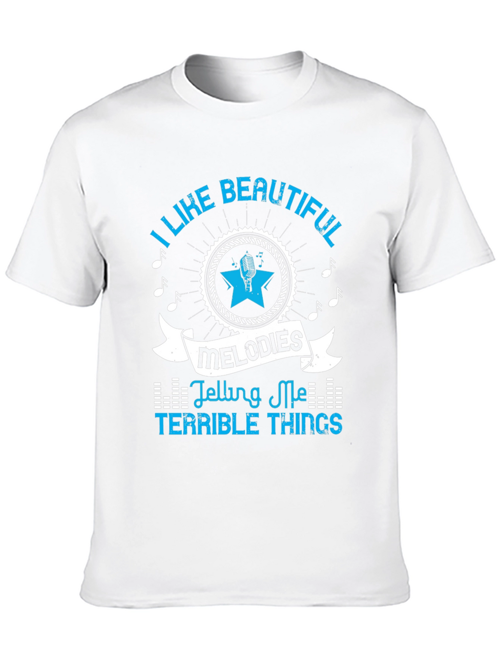Beautiful Melodies Tee - Black Graphic T-Shirt