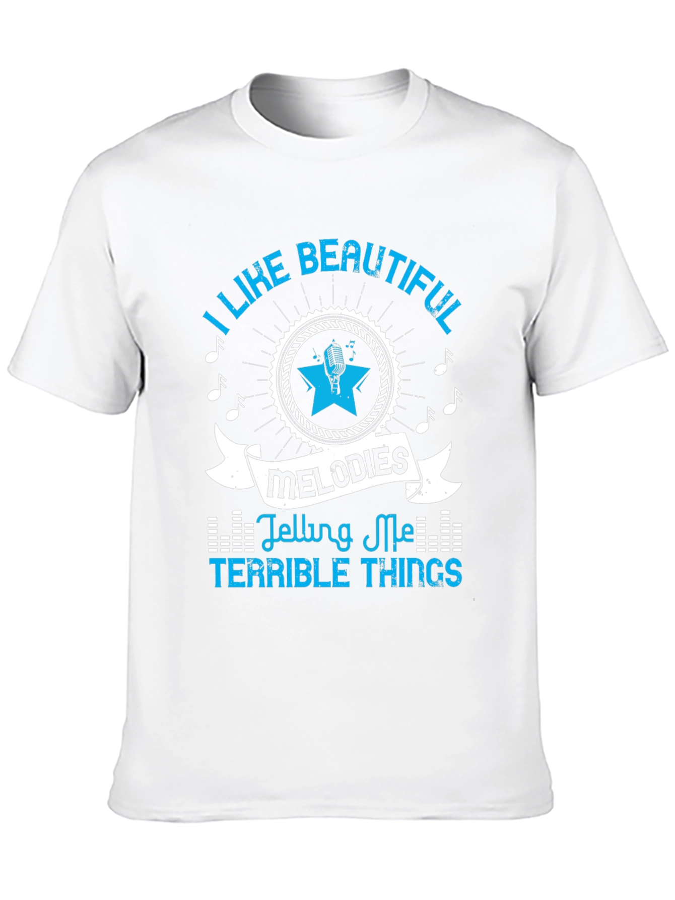 Beautiful Melodies Tee - Black Graphic T-Shirt