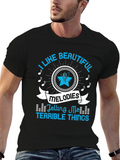 Beautiful Melodies Tee - Black Graphic T-Shirt