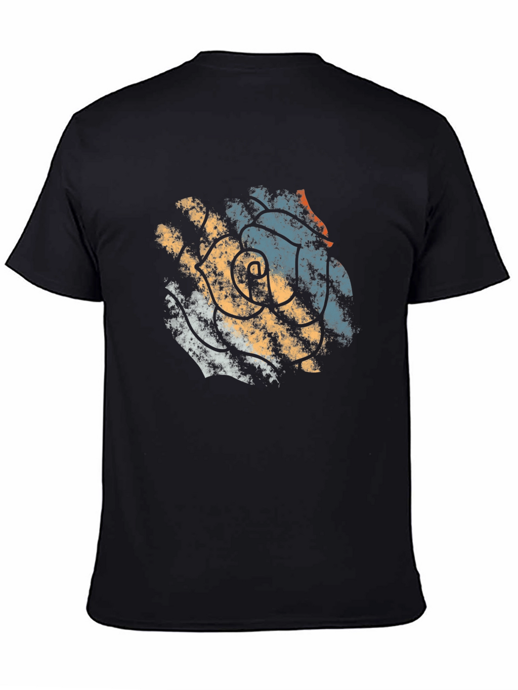 Abstract Floral Graphic Tee - Modern Mens T-Shirt