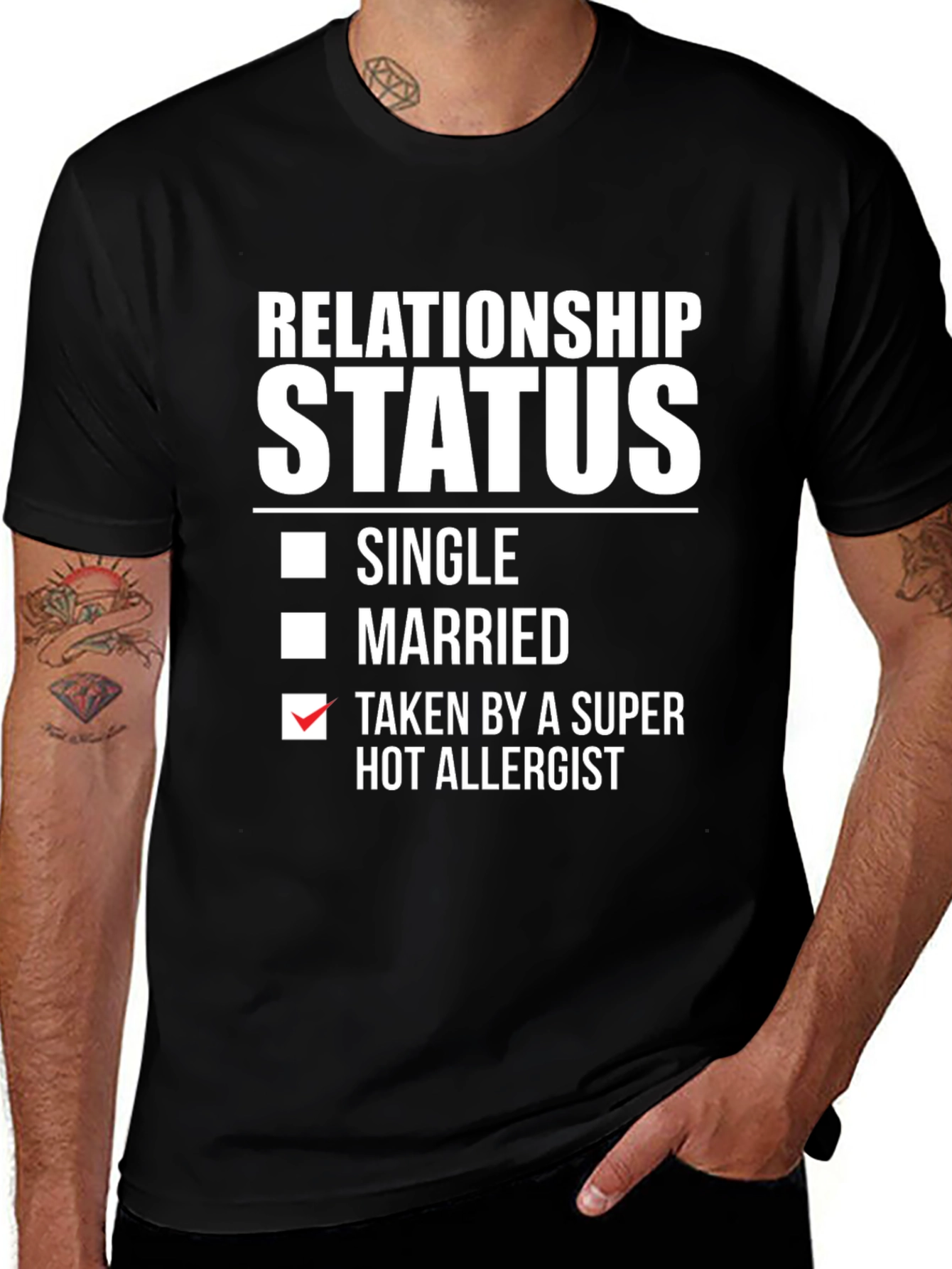 Relationship Status T-Shirt - Hot Allergist