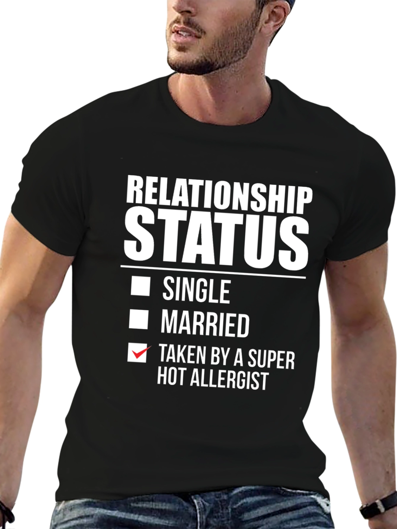 Relationship Status T-Shirt - Hot Allergist