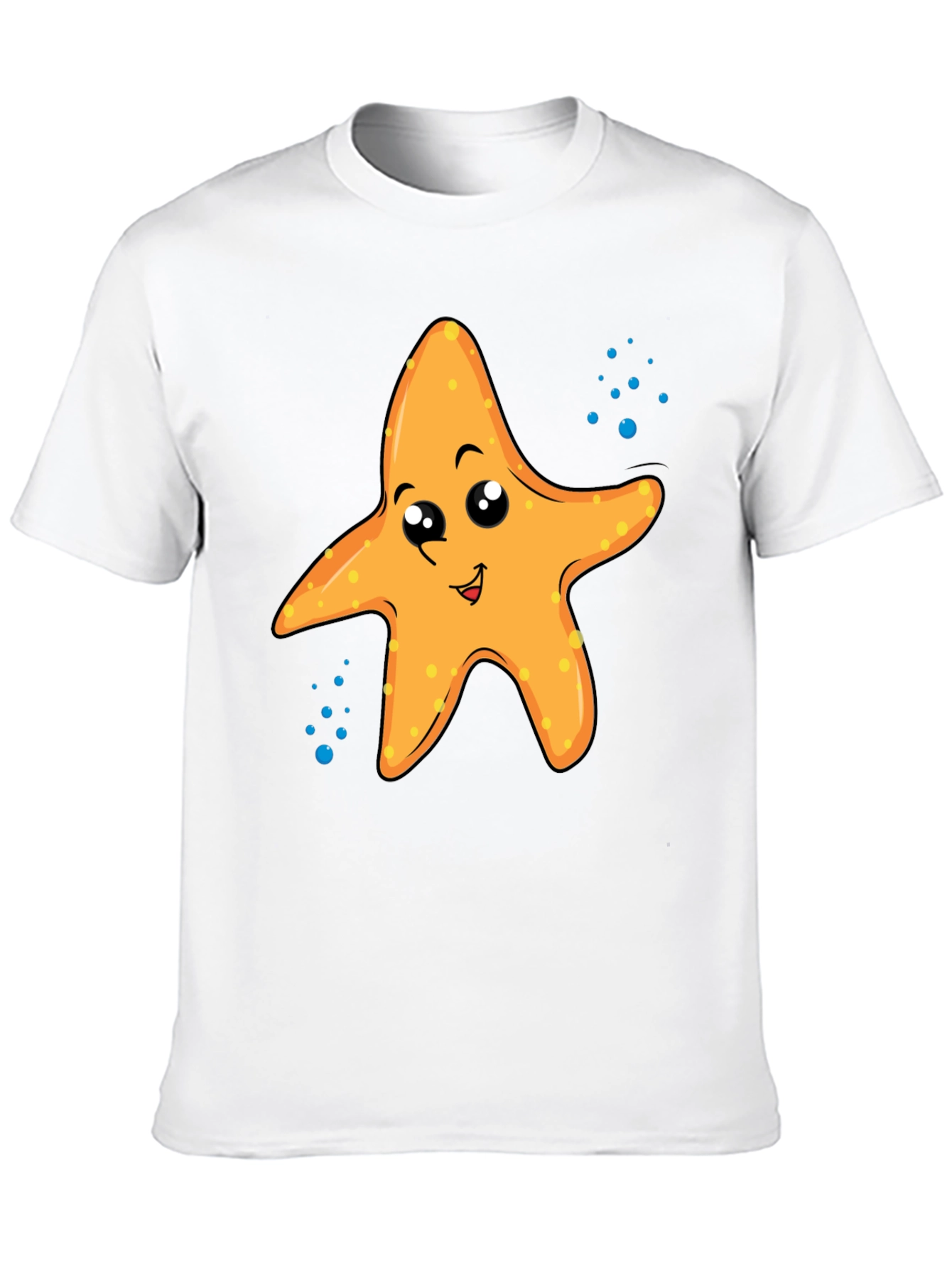 Cute Starfish Graphic Tee - Black