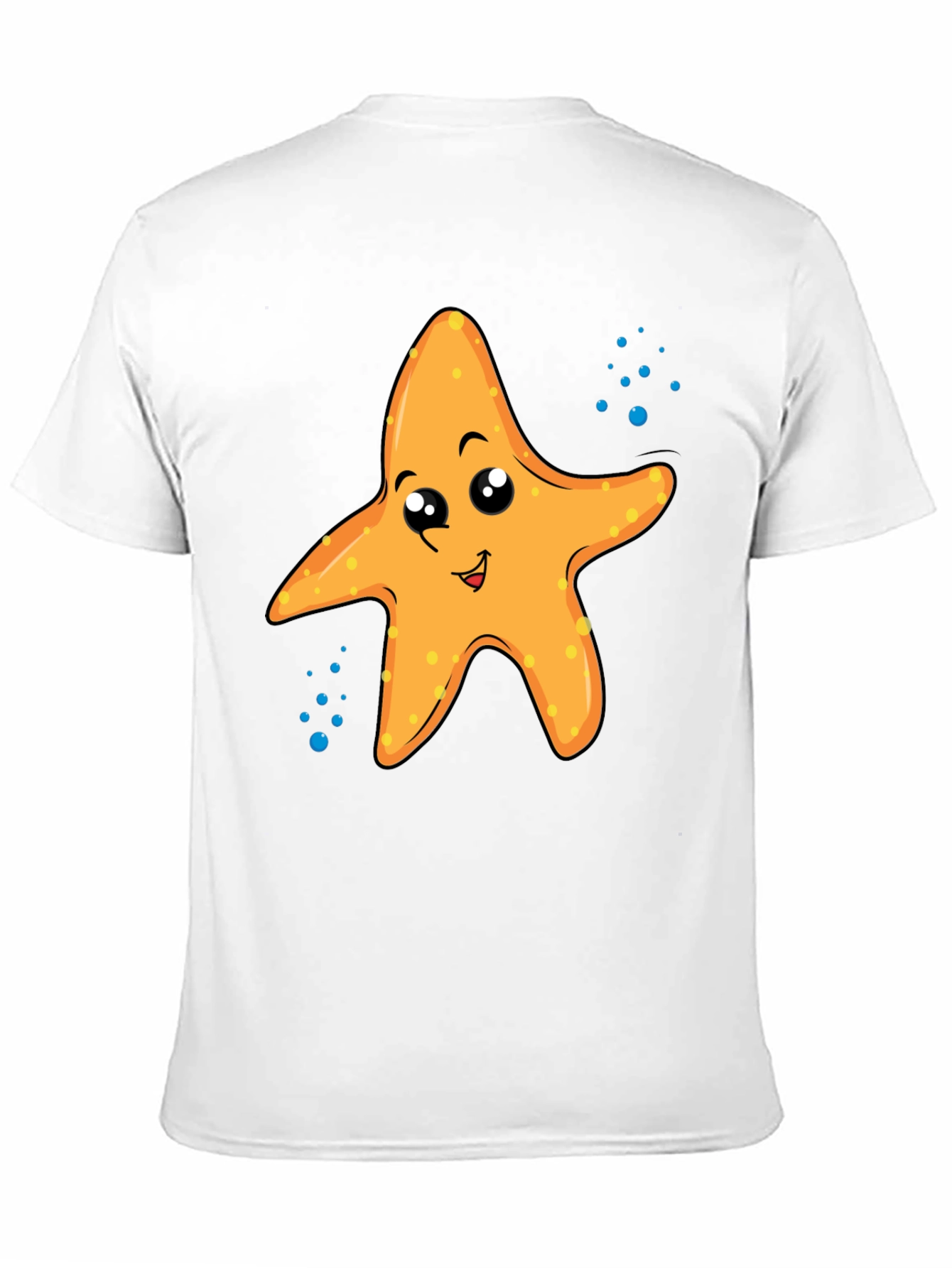 Cute Starfish Graphic Tee - Black