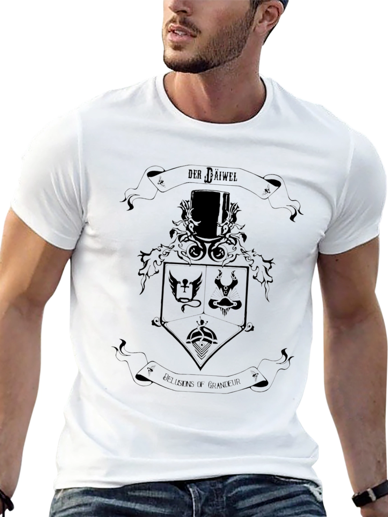 Dark Crest Graphic Tee - Der Baiwel Design