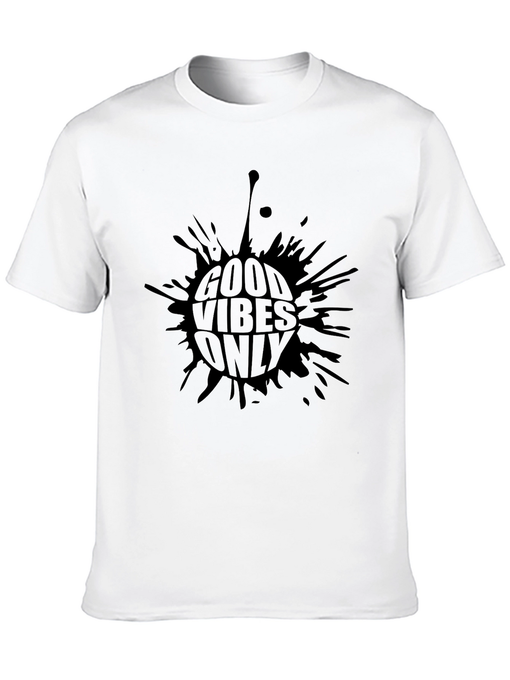 Good Vibes Only Black Graphic T-Shirt