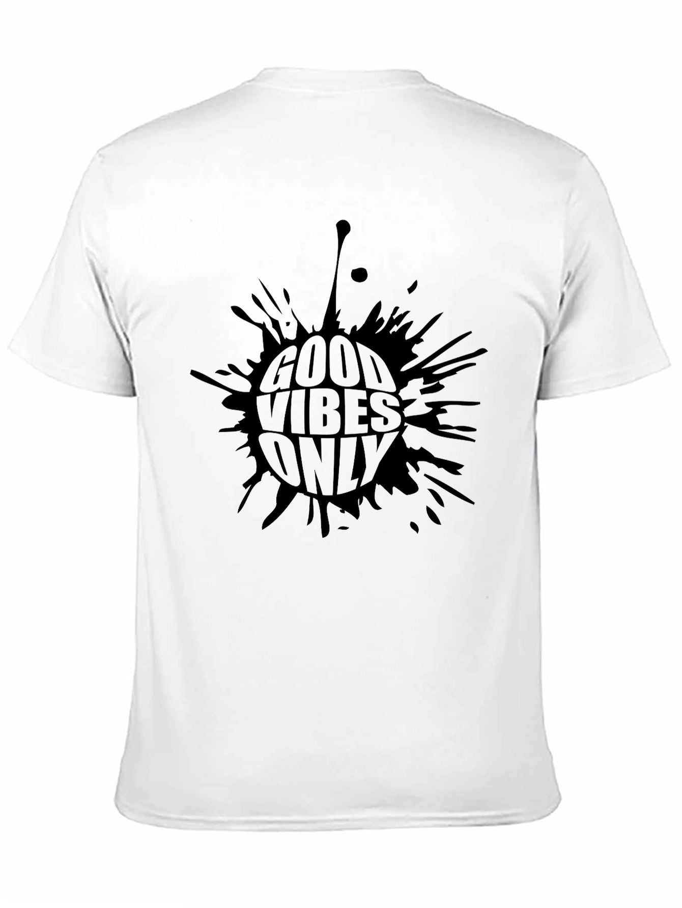 Good Vibes Only Black Graphic T-Shirt