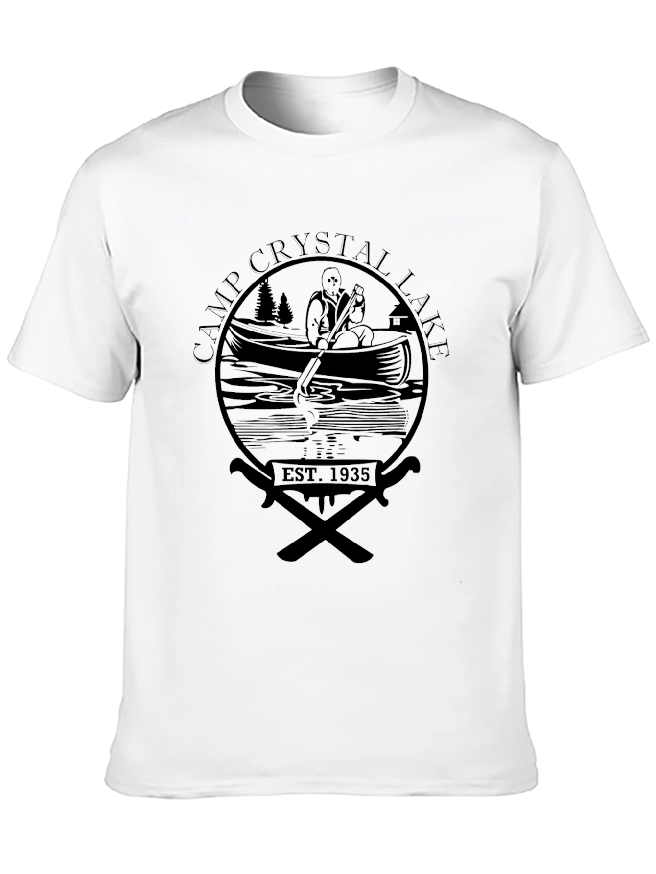 Camp Crystal Lake T-Shirt - Est. 1935 Black Tee