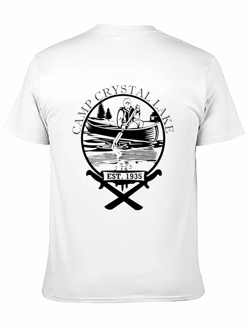 Camp Crystal Lake T-Shirt - Est. 1935 Black Tee
