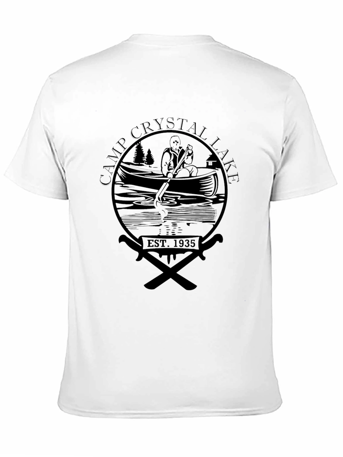 Camp Crystal Lake T-Shirt - Est. 1935 Black Tee