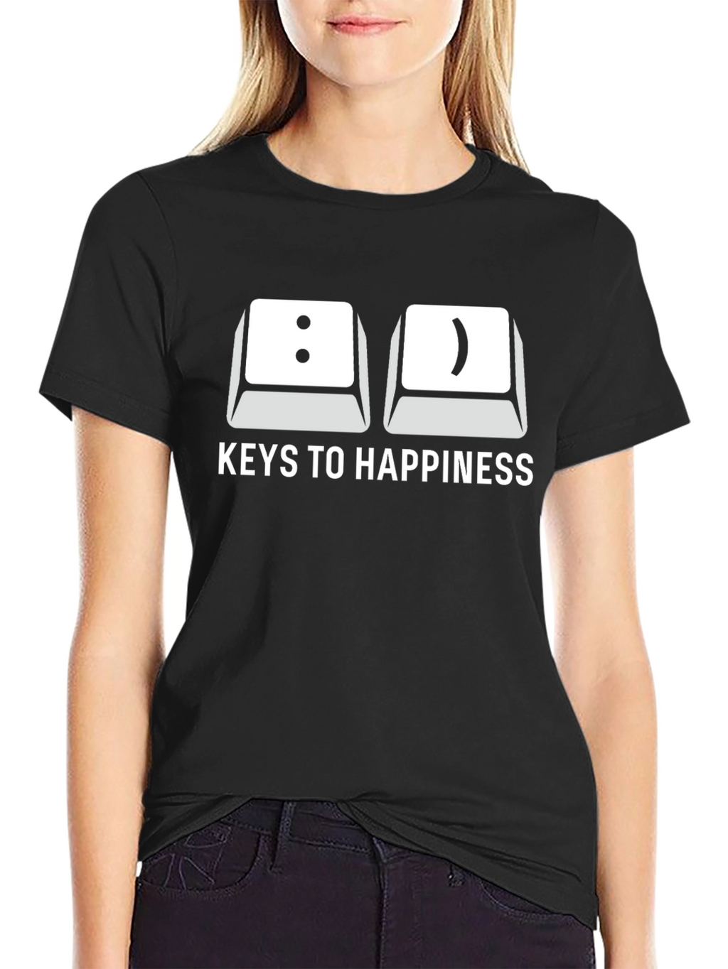 Keys to Happiness T-Shirt - Programmer Humor