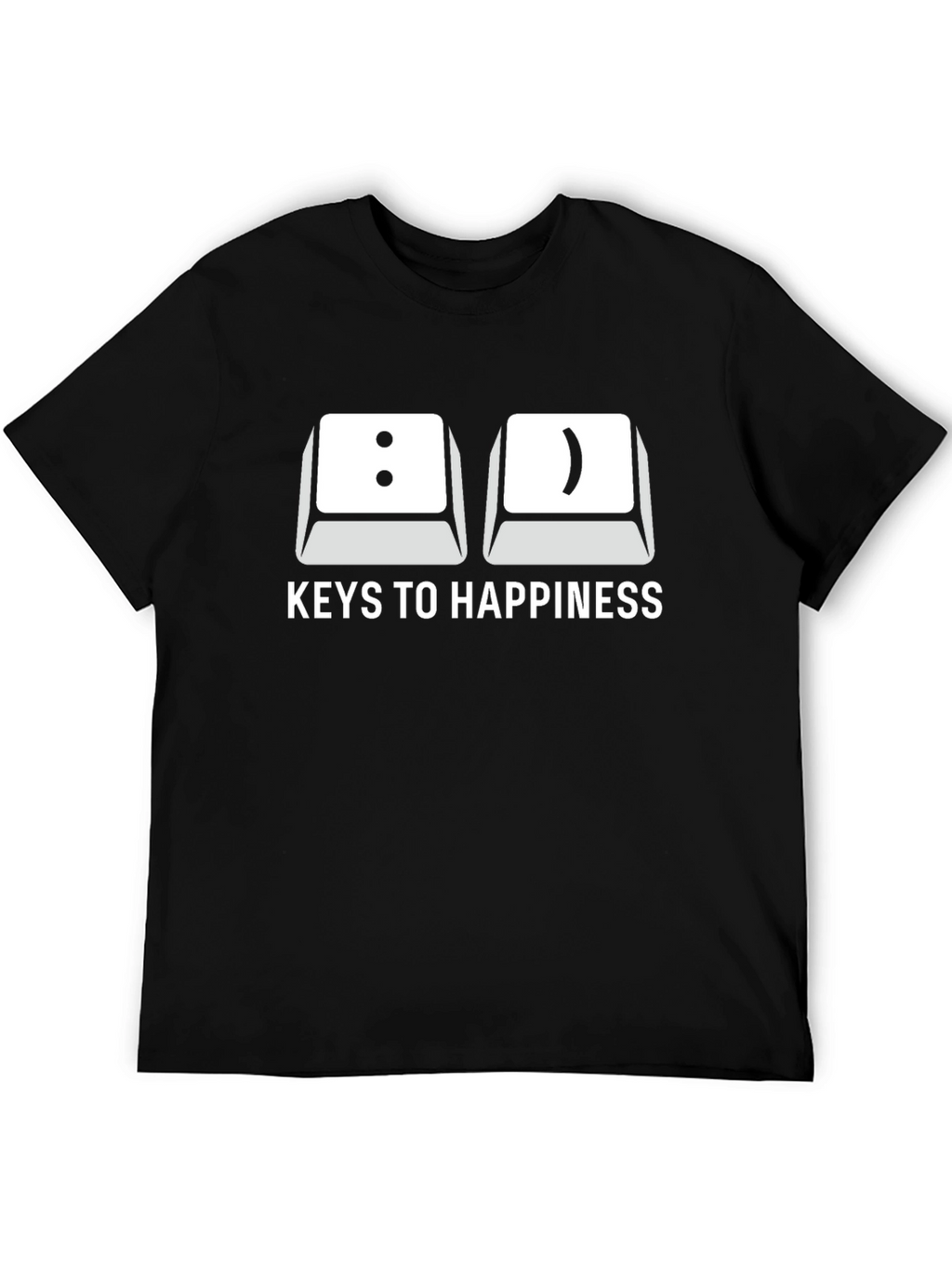 Keys to Happiness T-Shirt - Programmer Humor