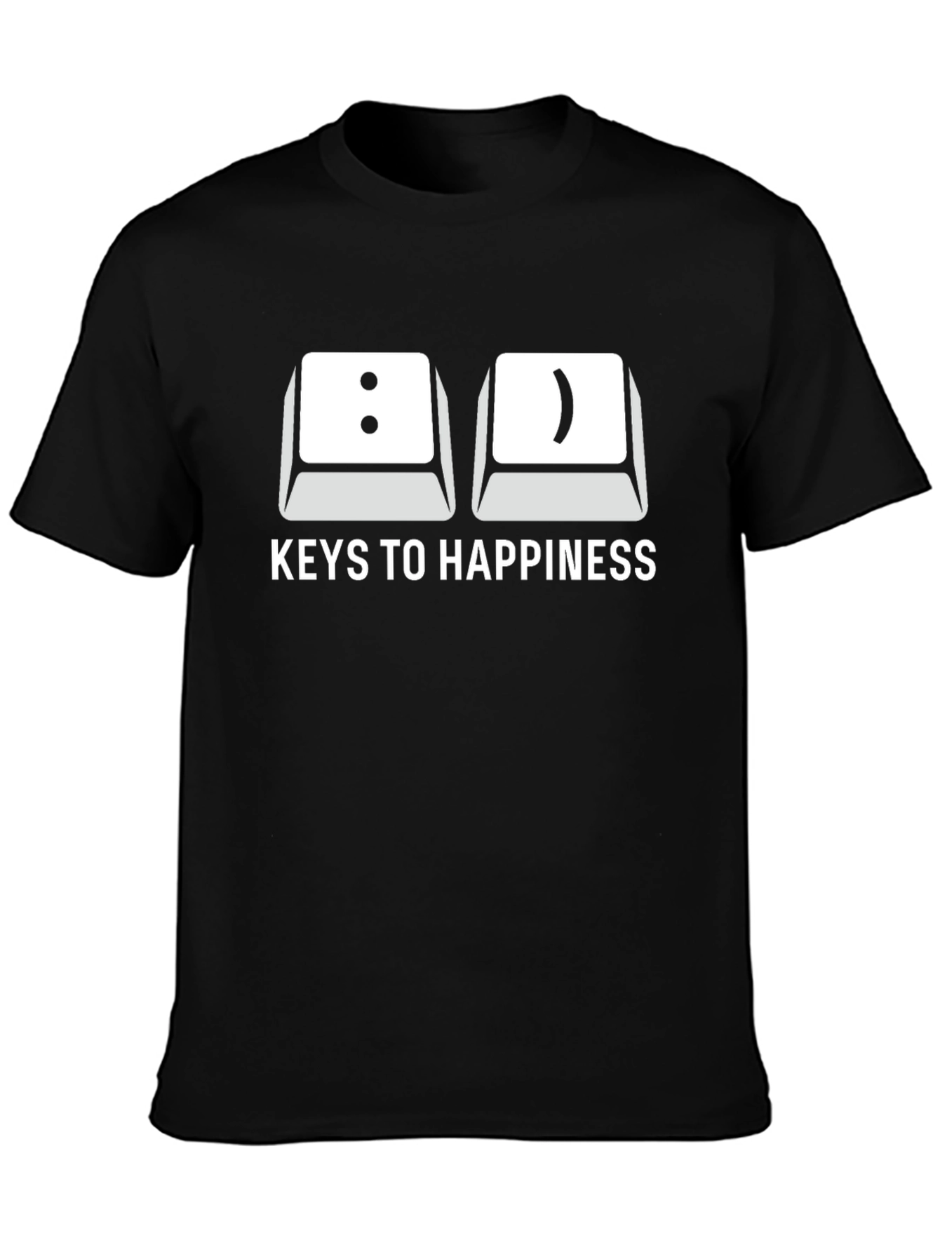 Keys to Happiness T-Shirt - Programmer Humor