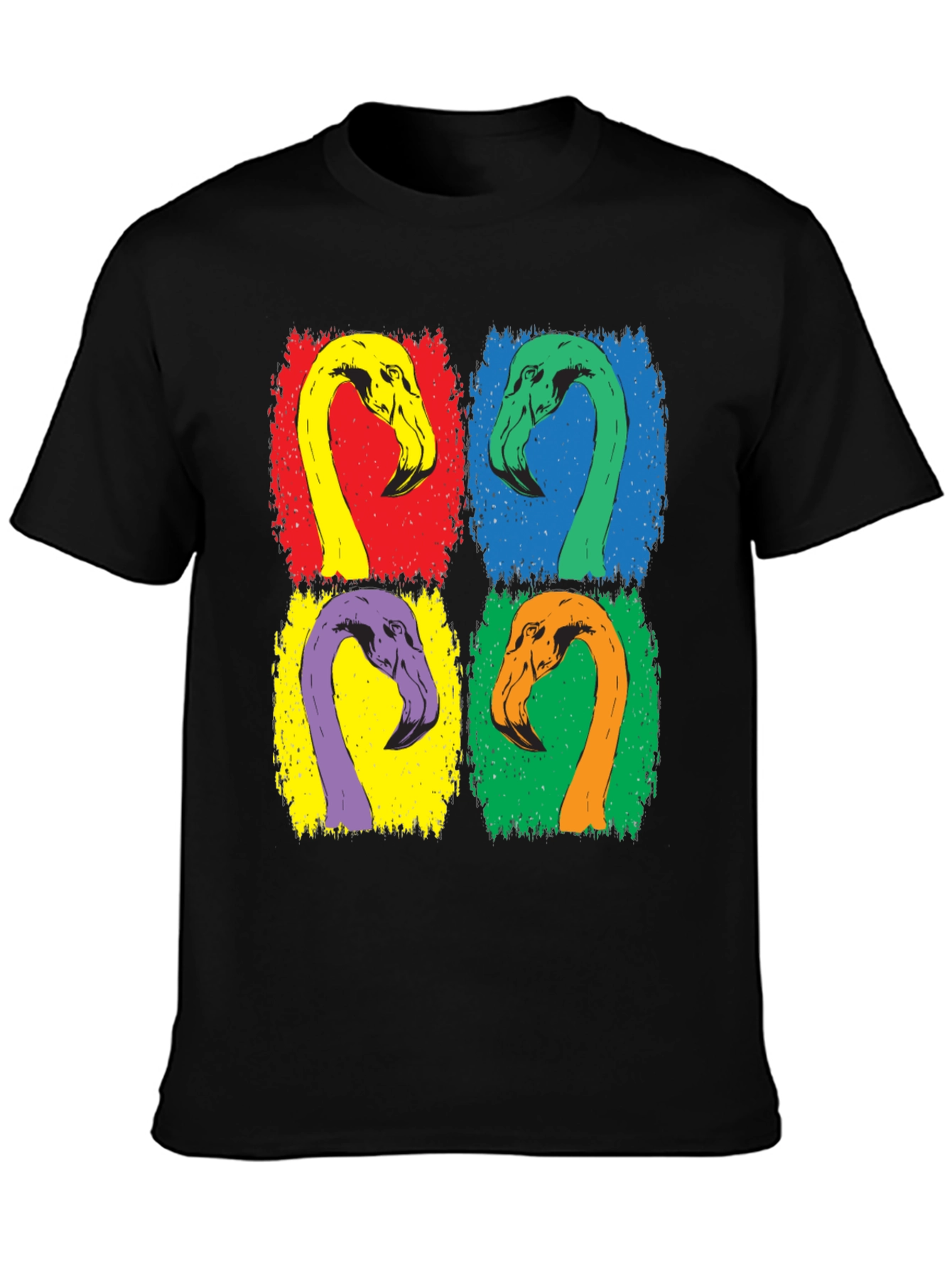 Colorful Flamingo Pop Art Graphic Tee