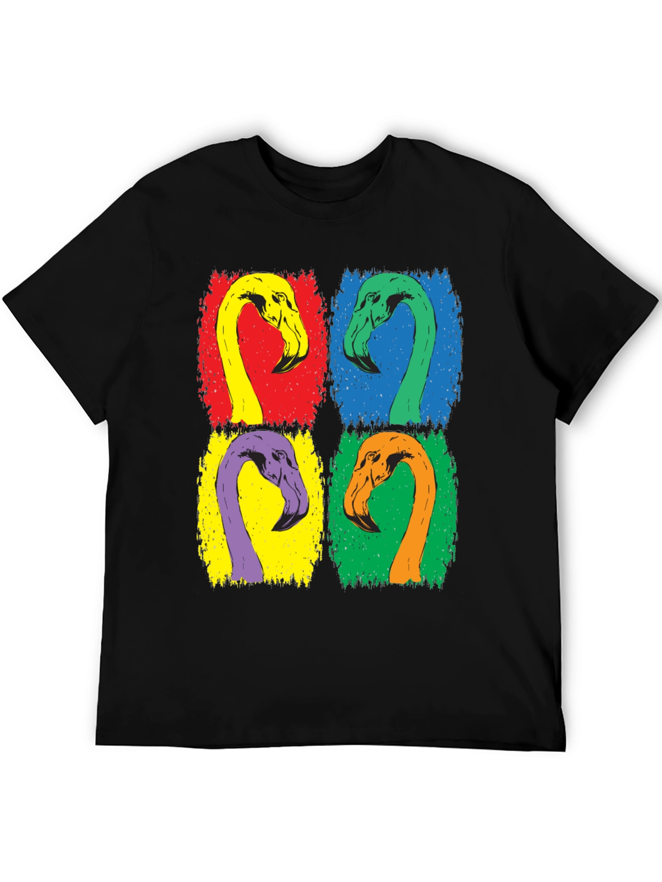 Colorful Flamingo Pop Art Graphic Tee