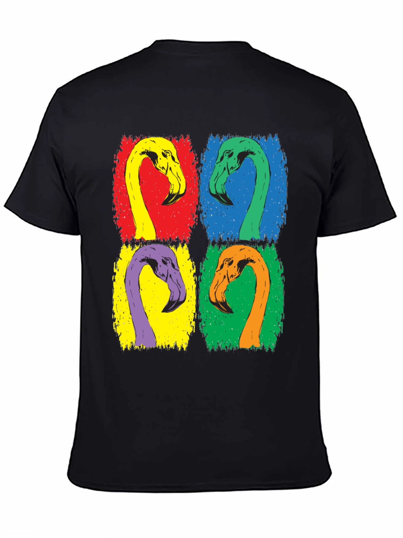 Colorful Flamingo Pop Art Graphic Tee
