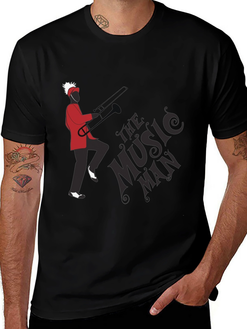 Music Man Graphic Tee - Black