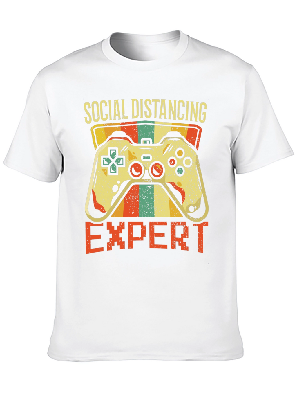 Social Distancing Expert Gamer T-Shirt - Black
