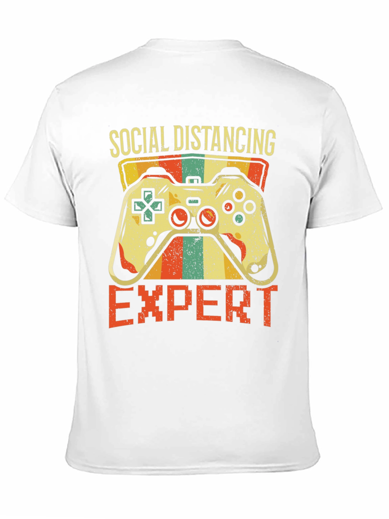 Social Distancing Expert Gamer T-Shirt - Black