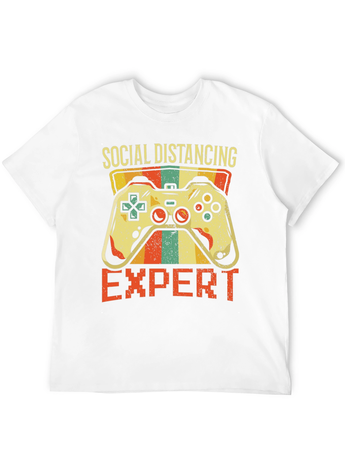 Social Distancing Expert Gamer T-Shirt - Black