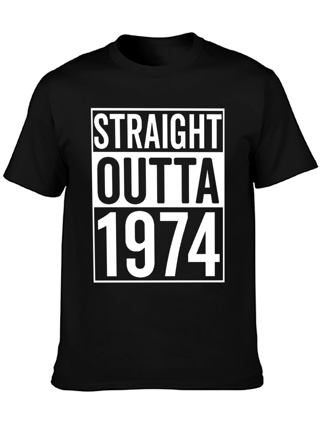 Straight Outta 1974 Black T-Shirt