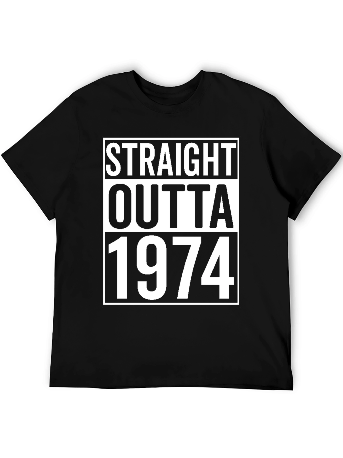 Straight Outta 1974 Black T-Shirt