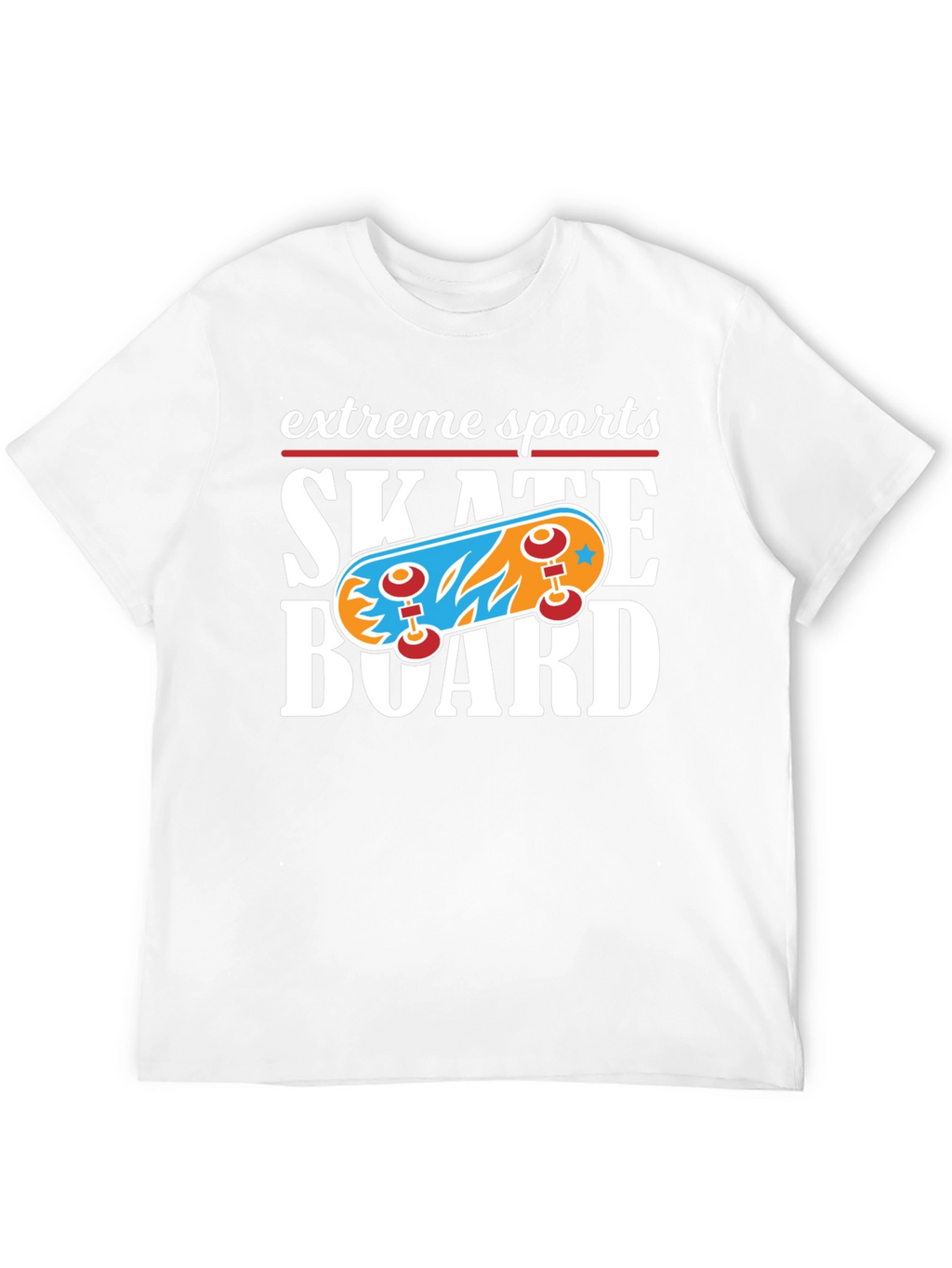 Extreme Sports Skateboard Graphic T-Shirt