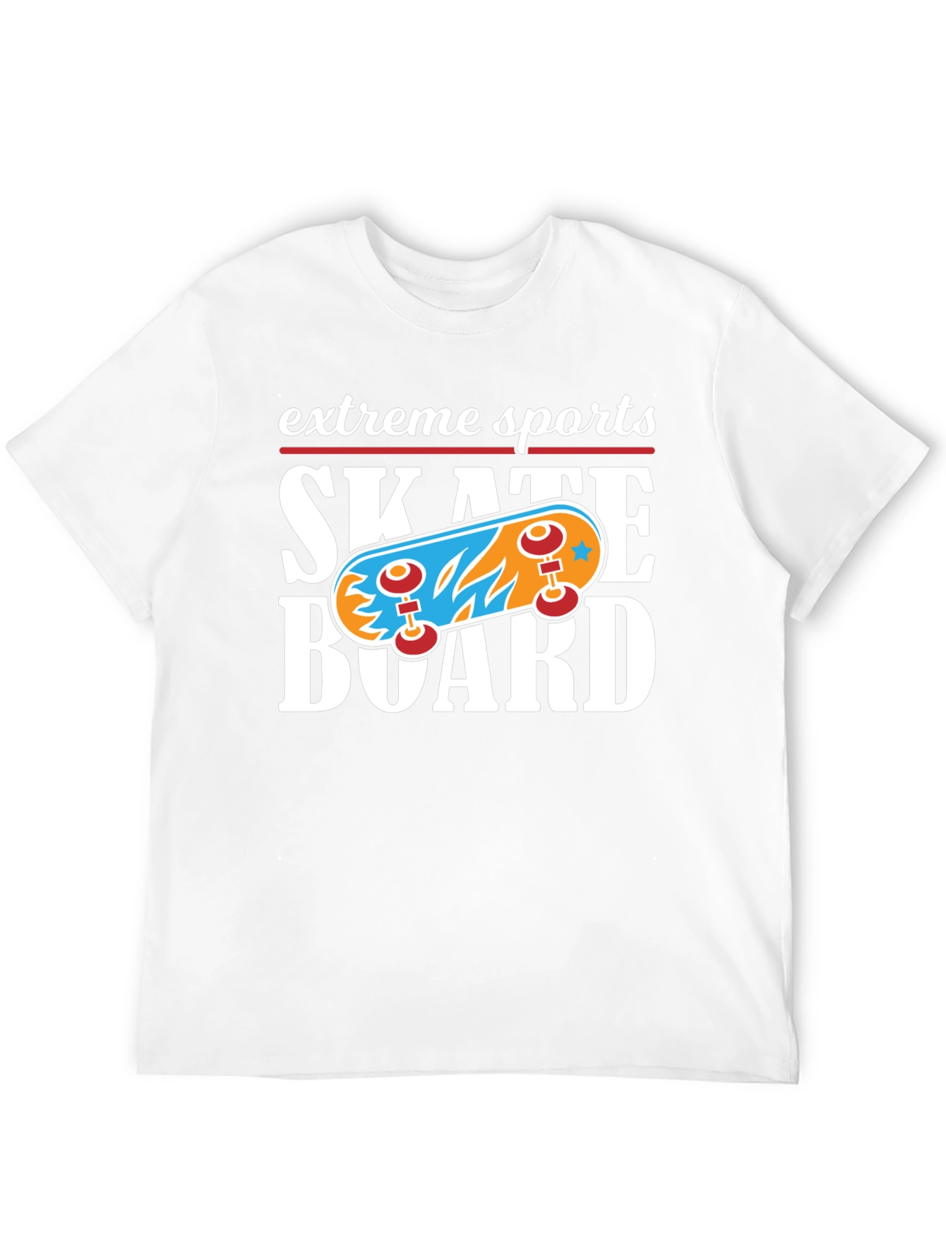 Extreme Sports Skateboard Graphic T-Shirt