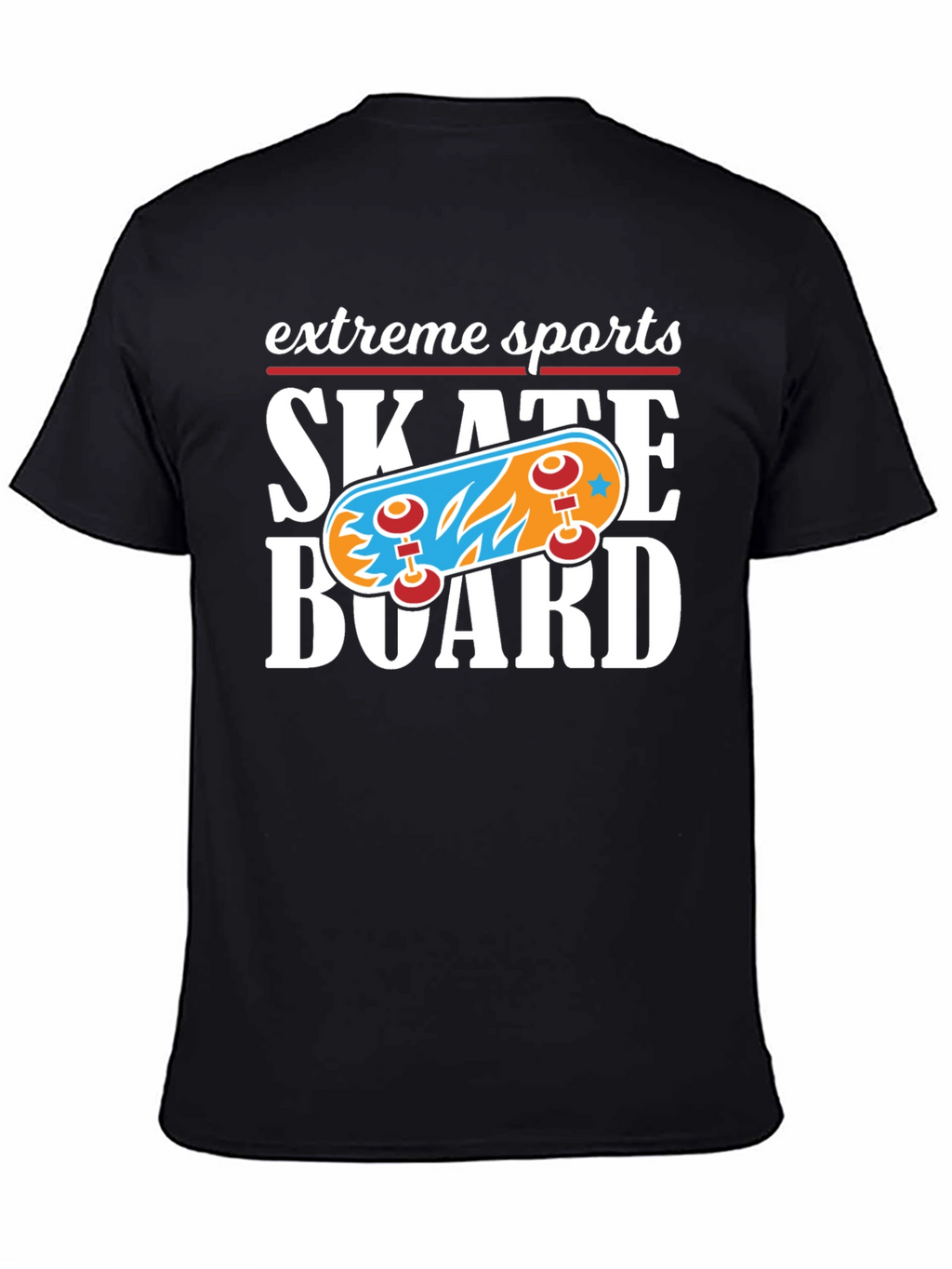 Extreme Sports Skateboard Graphic T-Shirt
