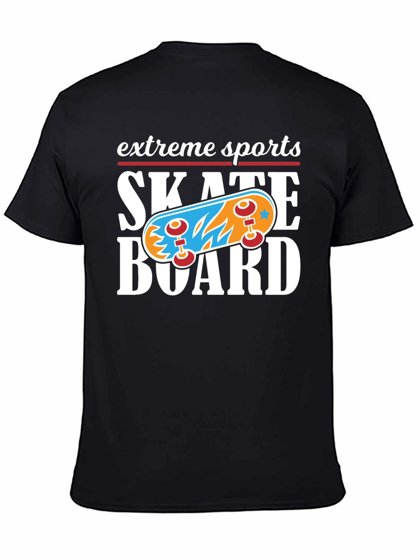 Extreme Sports Skateboard Graphic T-Shirt