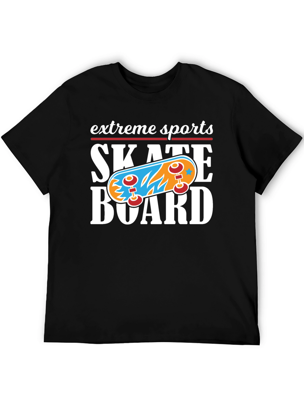 Extreme Sports Skateboard Graphic T-Shirt
