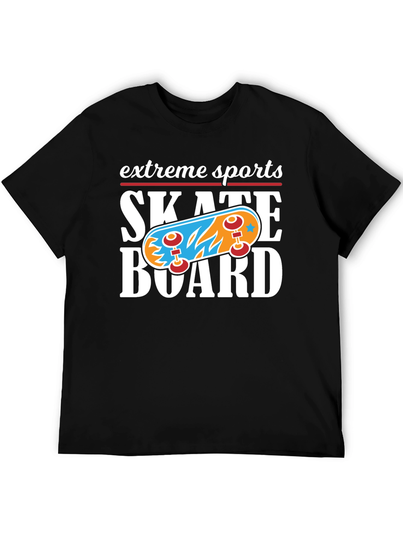 Extreme Sports Skateboard Graphic T-Shirt