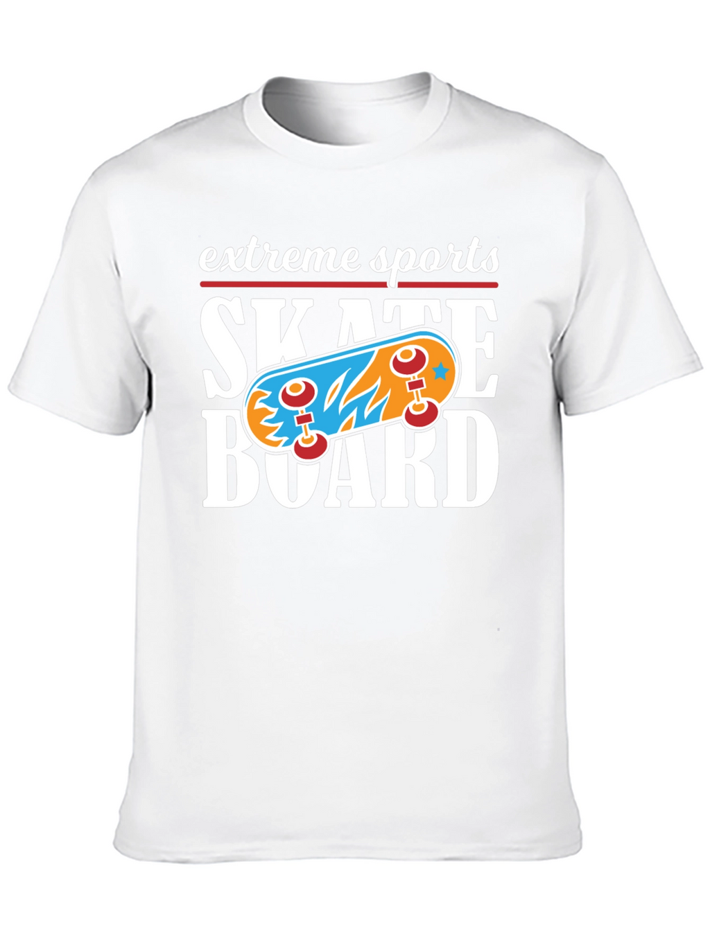 Extreme Sports Skateboard Graphic T-Shirt