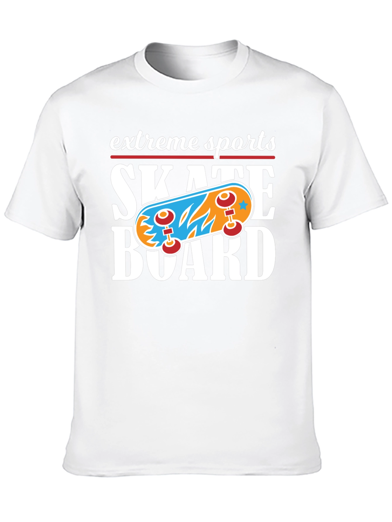 Extreme Sports Skateboard Graphic T-Shirt