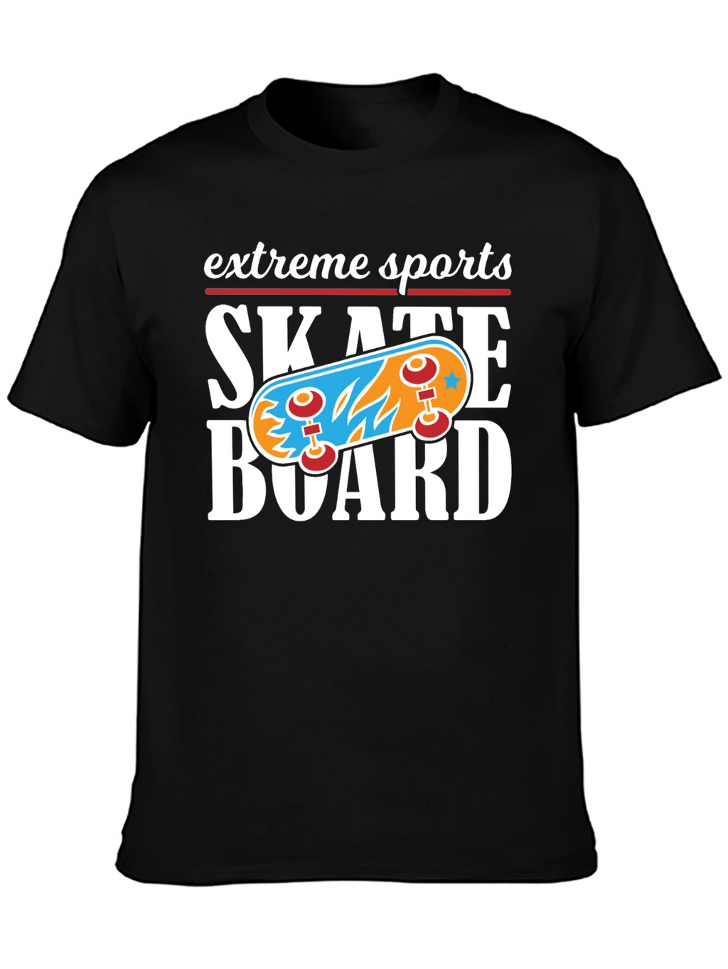 Extreme Sports Skateboard Graphic T-Shirt