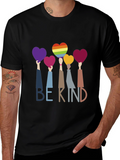 Be Kind T-Shirt - LGBTQ+ Pride Heart Design