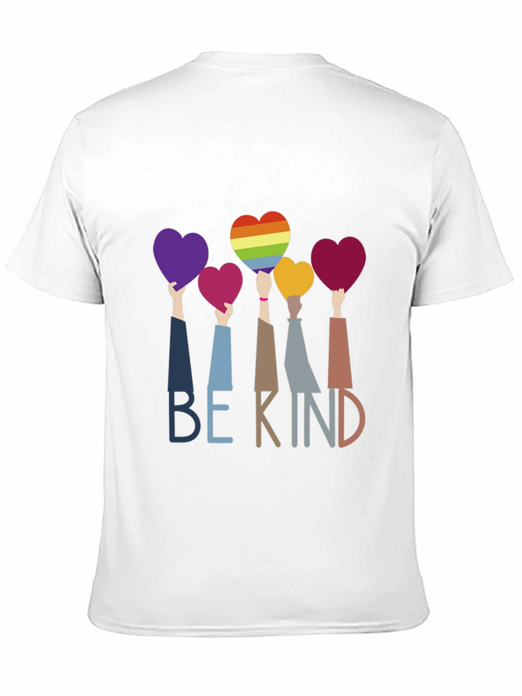 Be Kind T-Shirt - LGBTQ+ Pride Heart Design