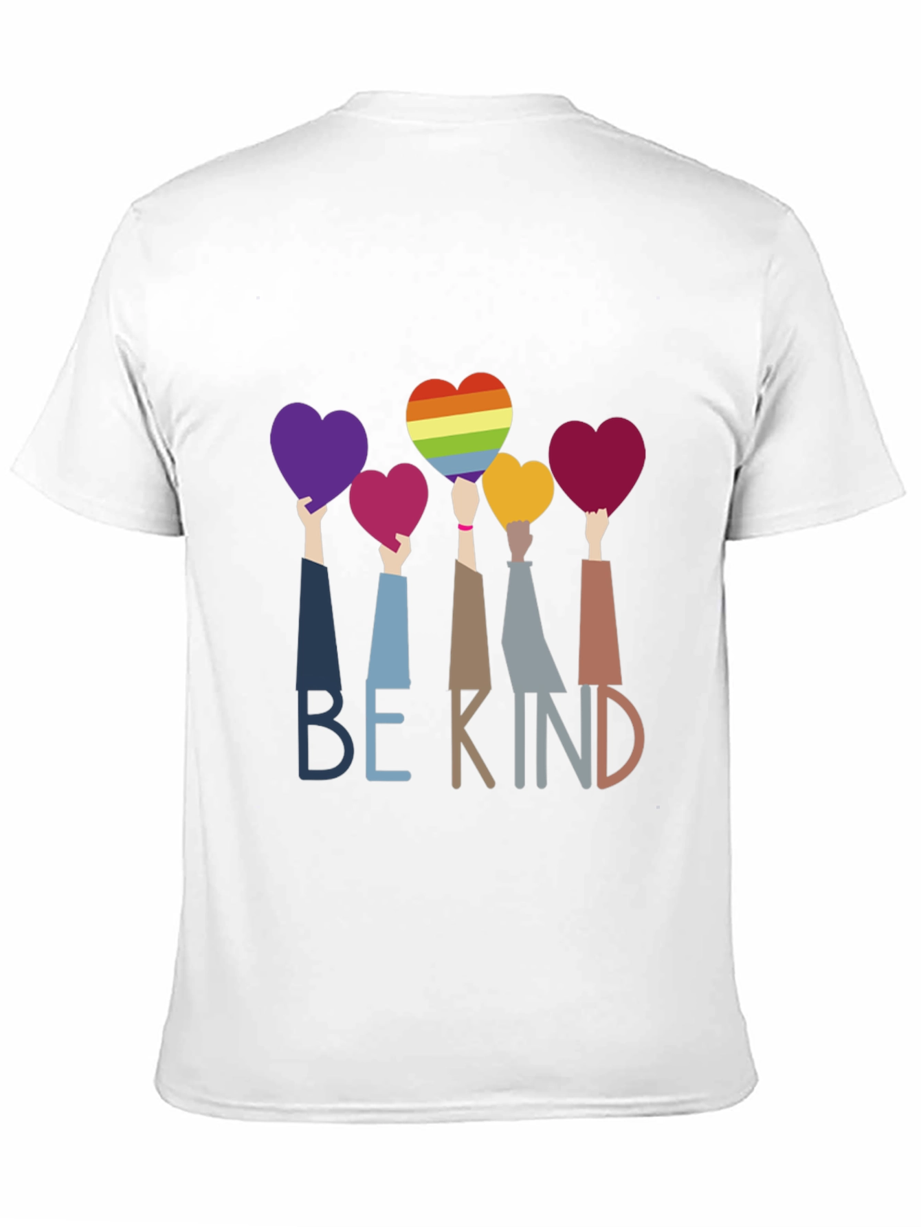 Be Kind T-Shirt - LGBTQ+ Pride Heart Design