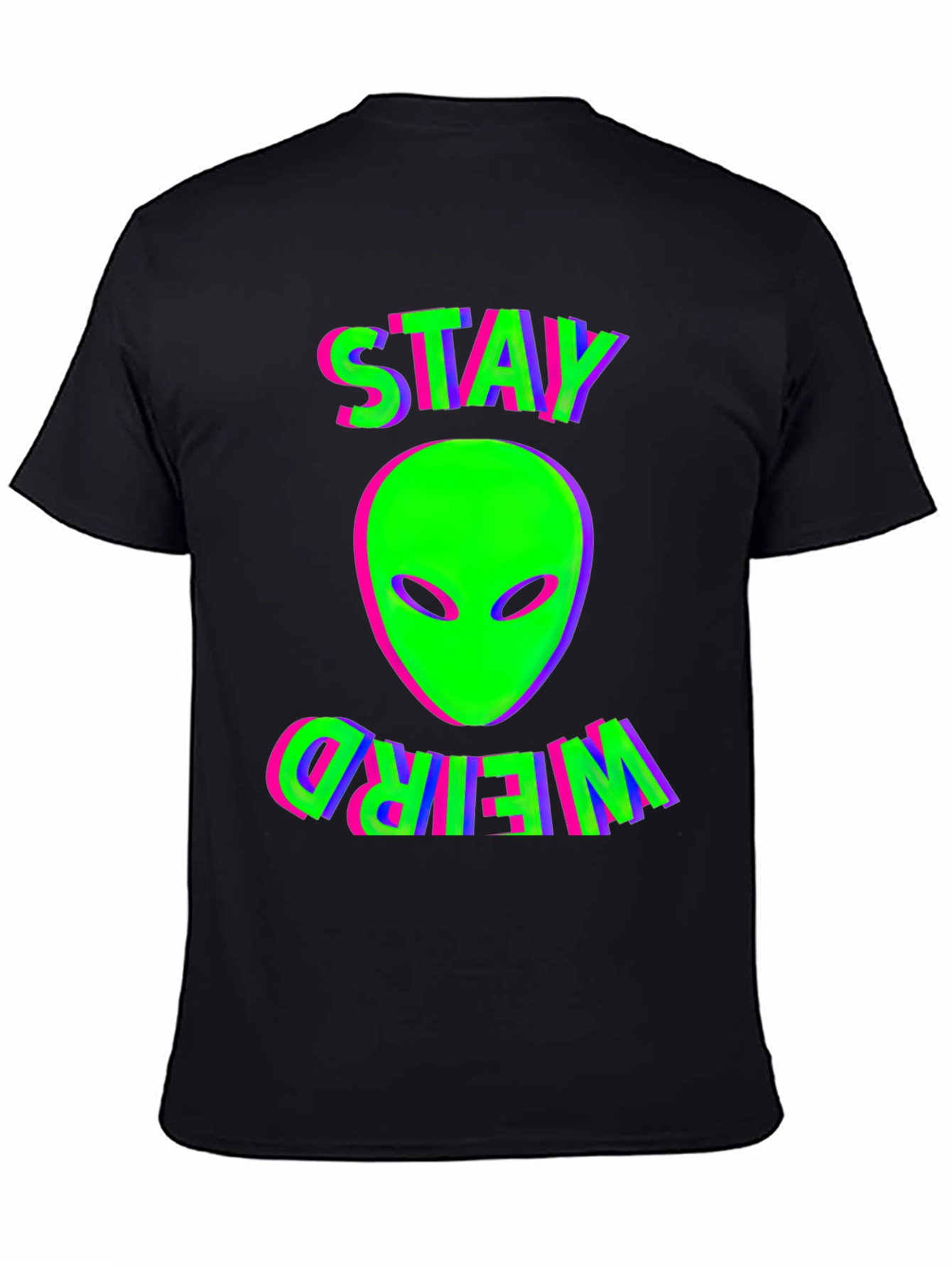 Stay Weird Alien Graphic T-Shirt