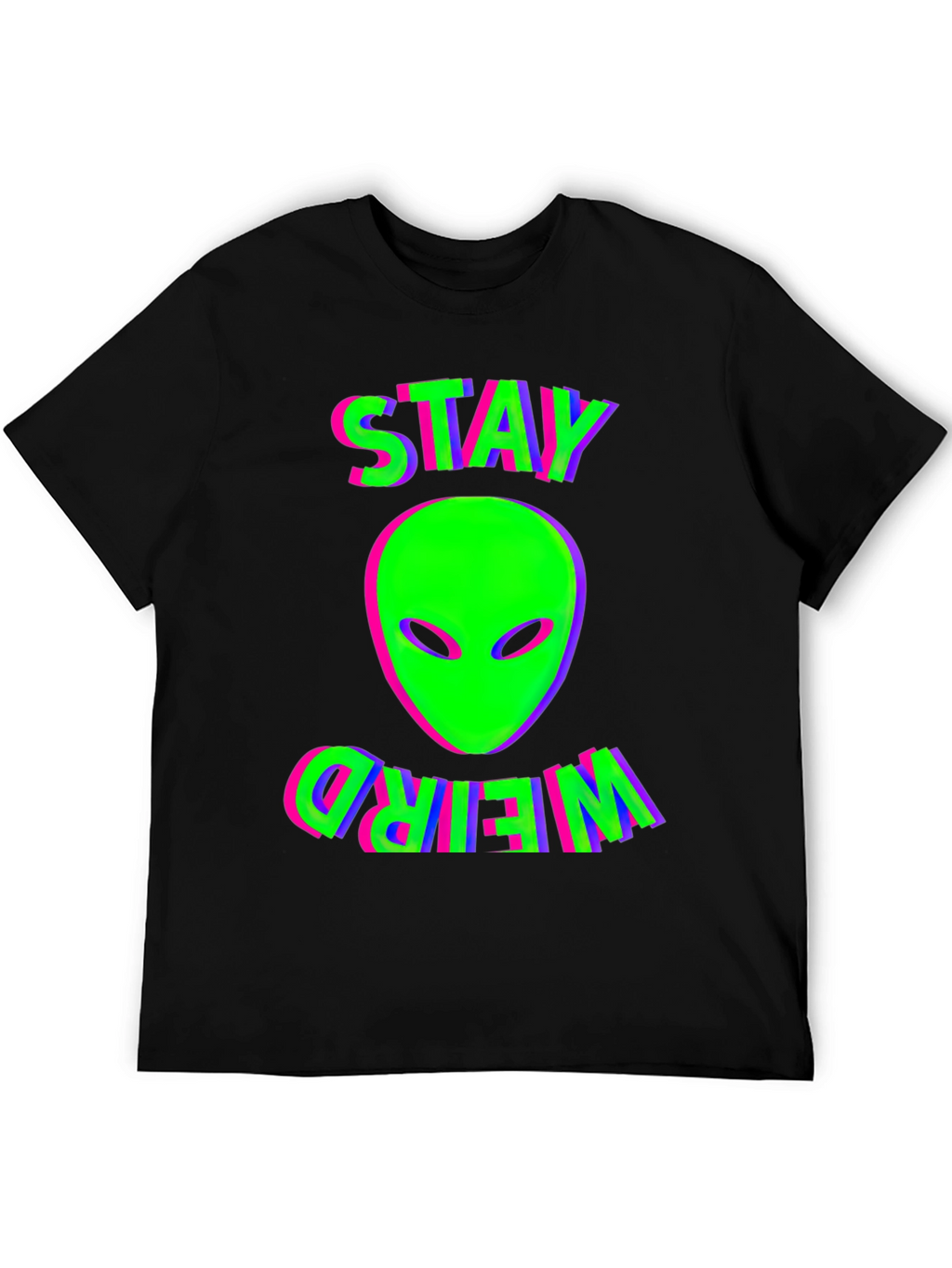 Stay Weird Alien Graphic T-Shirt