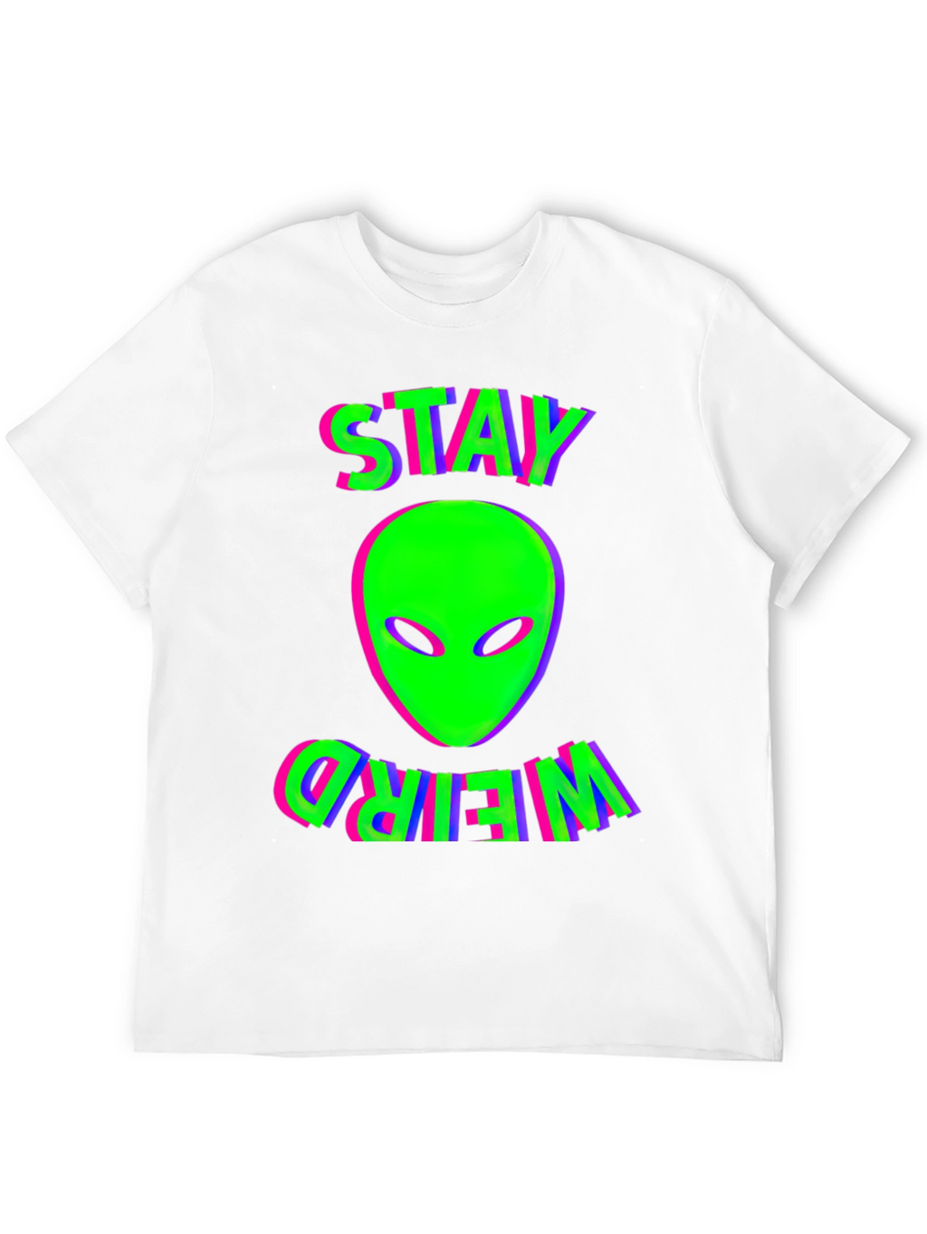 Stay Weird Alien Graphic T-Shirt