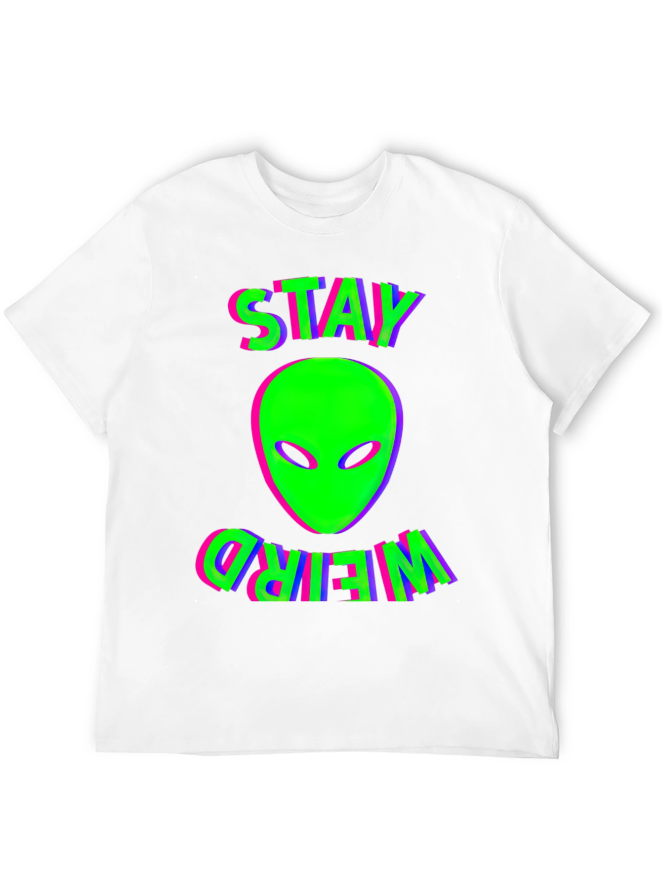 Stay Weird Alien Graphic T-Shirt